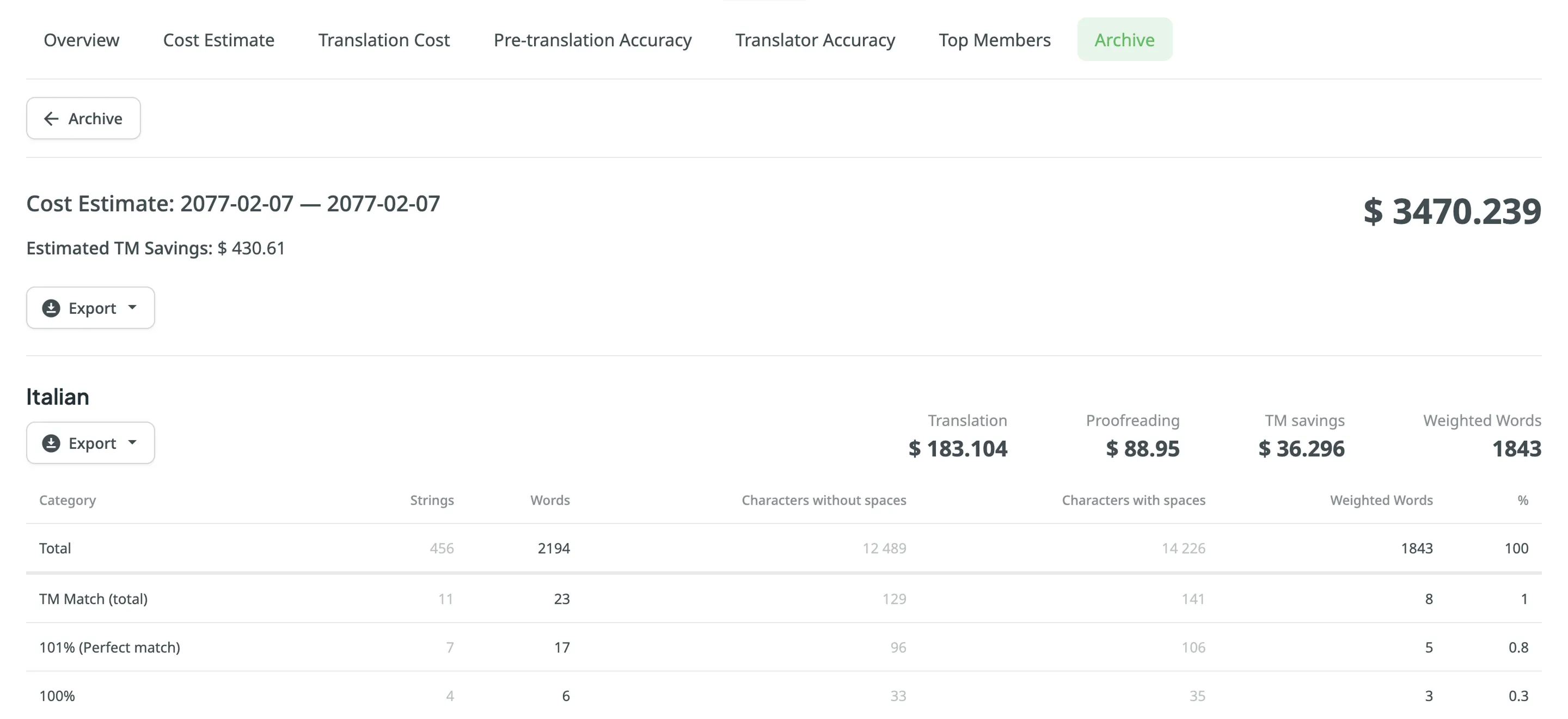 Viewing Previously Generated Reports